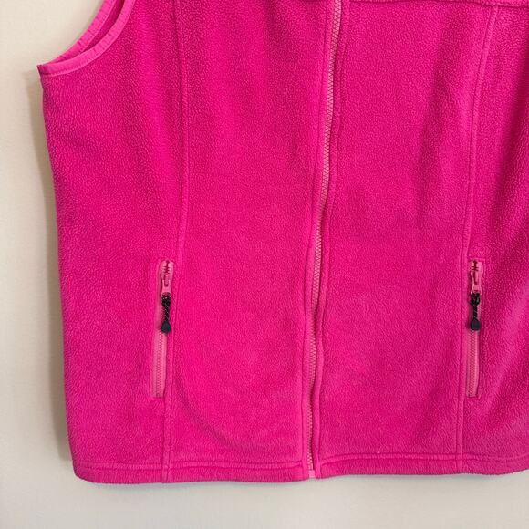 Vineyard Vines Sweater Vest Womens XL Pink Sleeveless Shep Fleece Zip Nautical - Picture 4 of 8